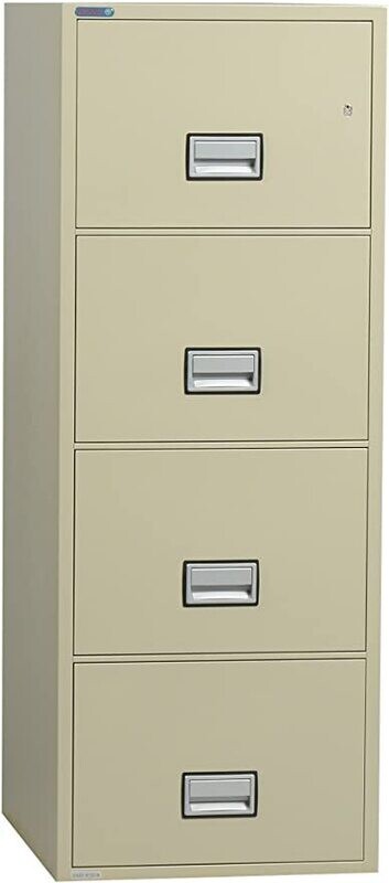 Insulated Vertical File, Legal Size, 25" Deep, 4 Drawer