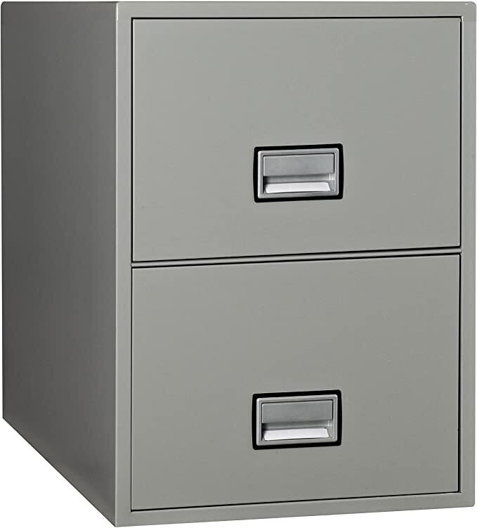 Insulated Vertical File, Legal Size, 25" Deep, 2 Drawer