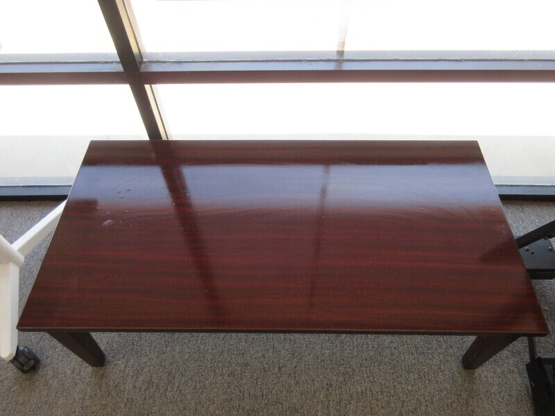 Clearance! Pre-Owned Coffee Table in Mahogany Laminate