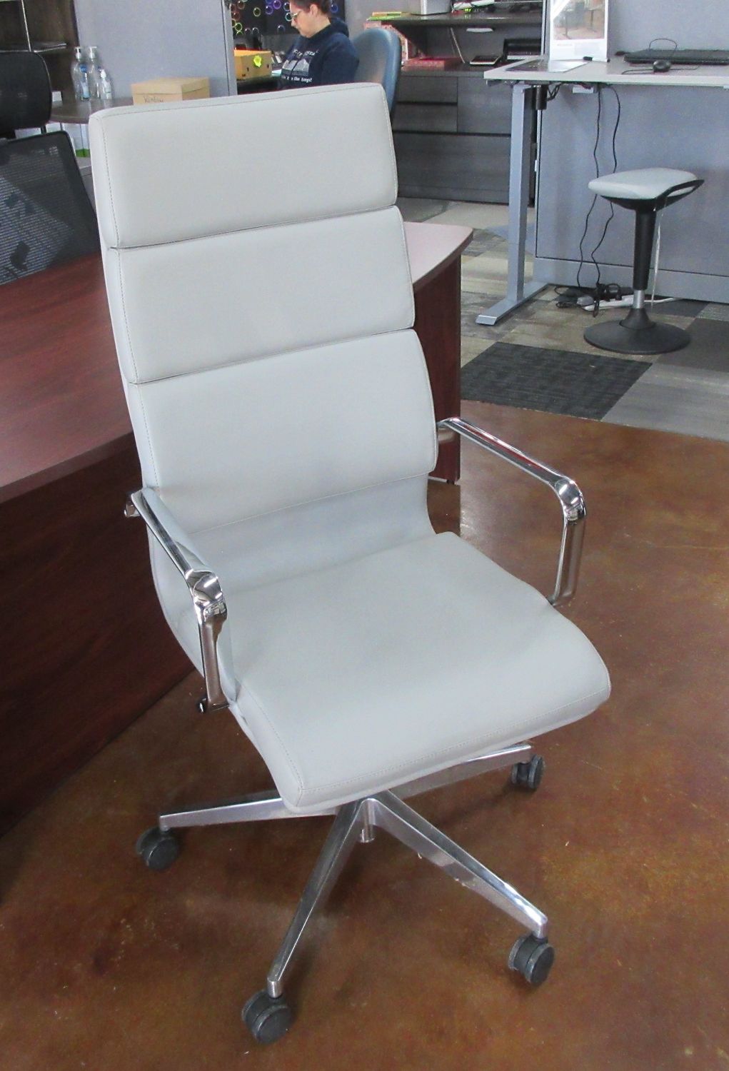 Special Buy! Gray Euro Style Exec Chair