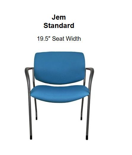 Demo Clearance! Buzz Seating Jem Guest Chair, Blue