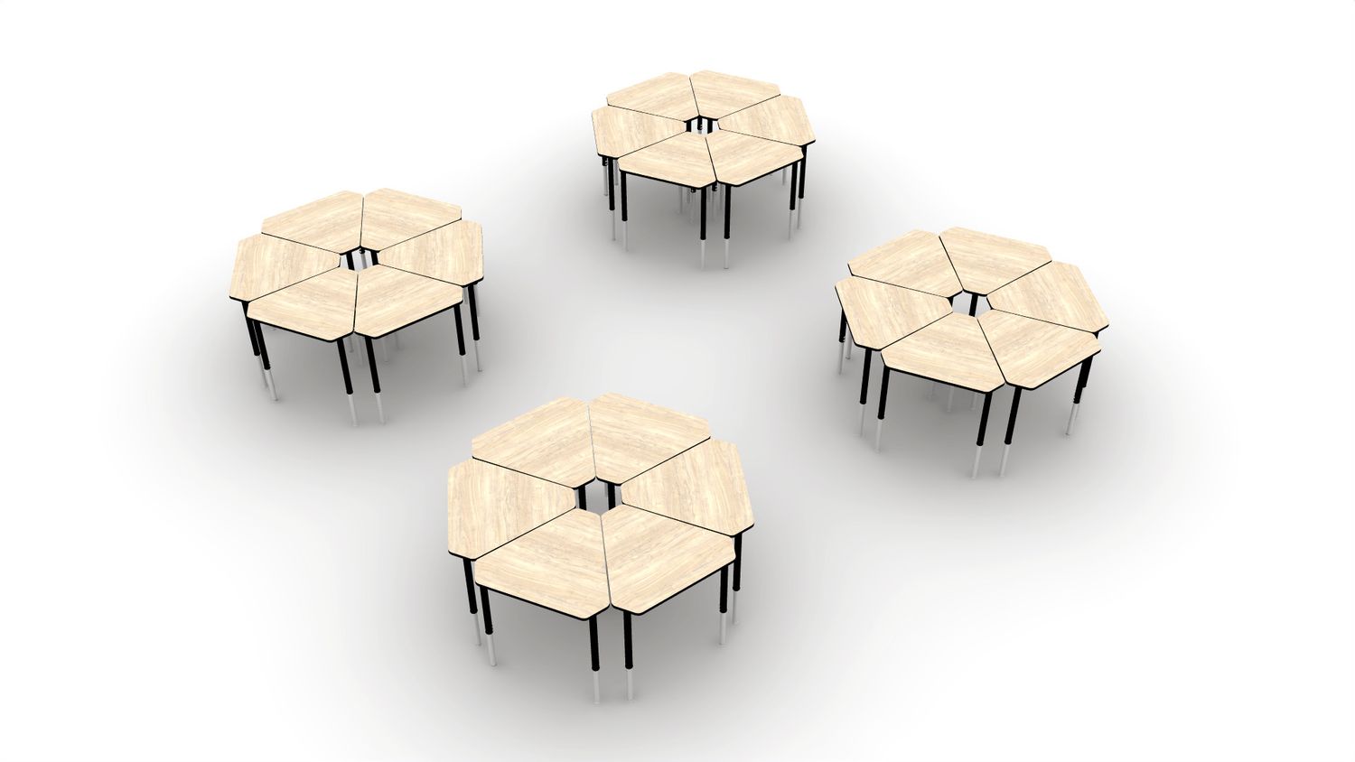 24 Student Bundle, Trill Jr. Desks Only (No Chairs)