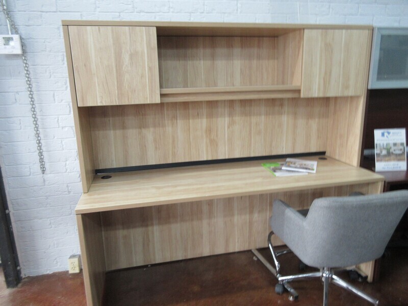 Special Buy! WorkSimpli Credenza w/ Hutch) Aspen Color