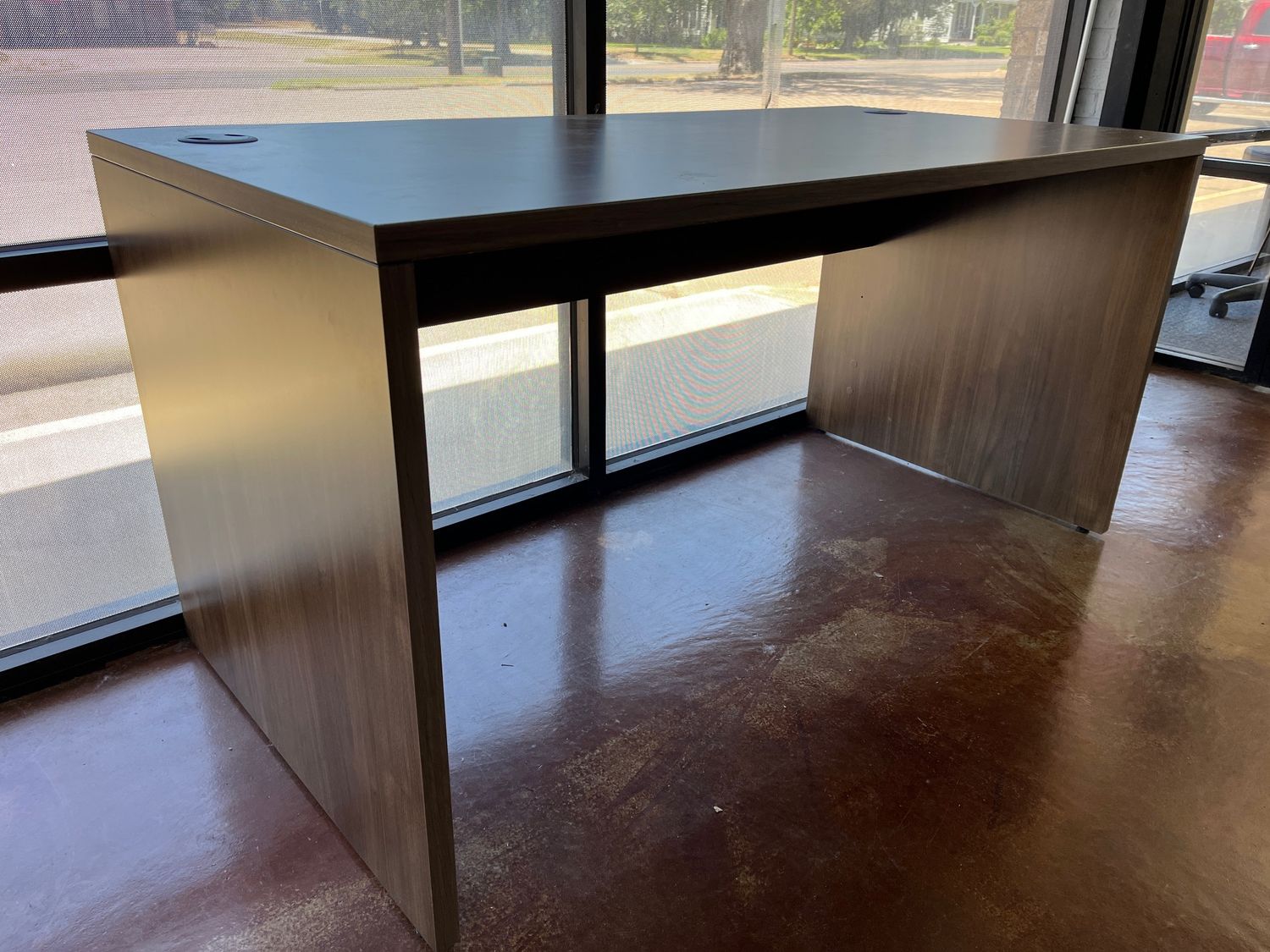 Clearance! Desk With Mobile Drawer Pedestal