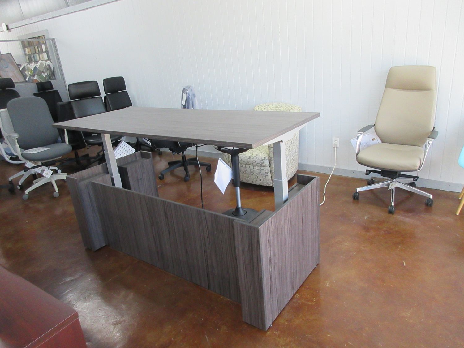 Demo Clearance! Electronic Sit-Stand Desk With Enclosure