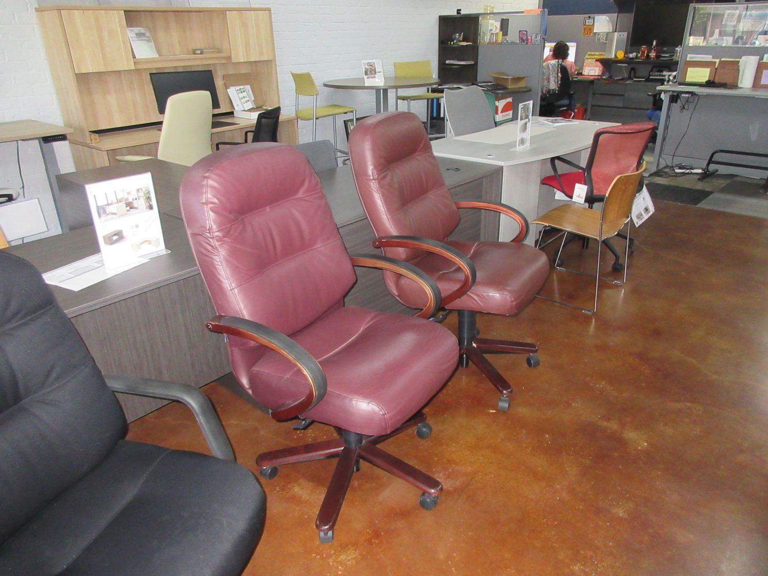 Clearance! Pre-Owned HON Pillow Soft Leather Chairs