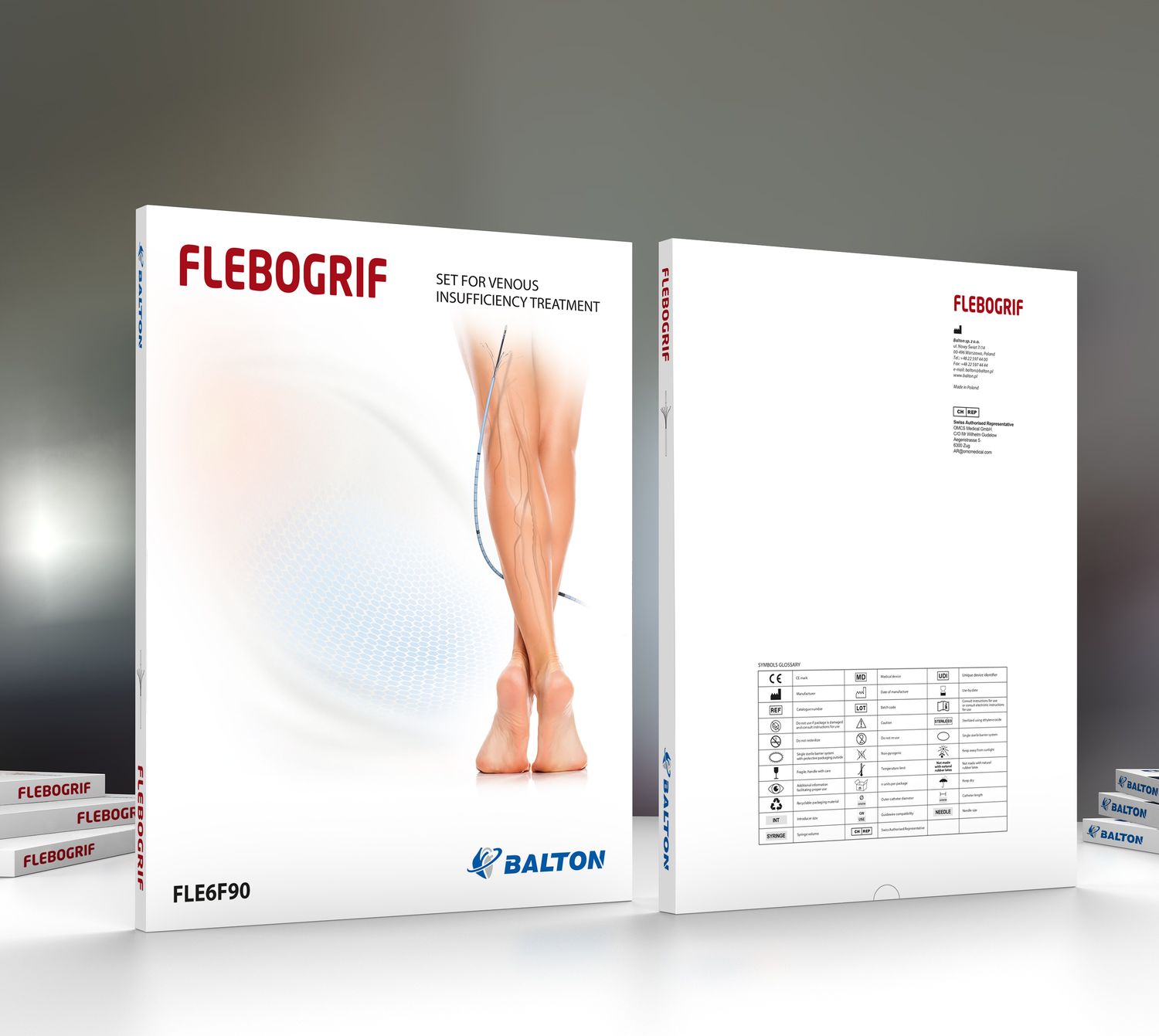Set for venous insufficiency treatment 90cm FLE6F90