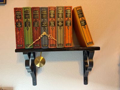 Bookshelf of Books Clock