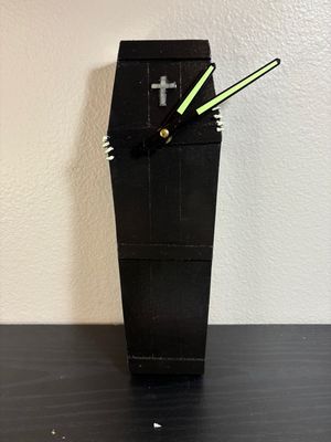 Antique Coffin Clock  (#1)