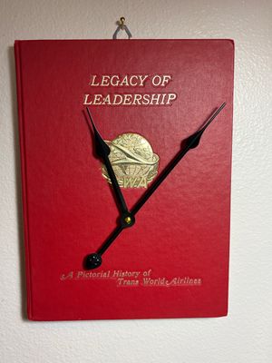 TWA Book Clock