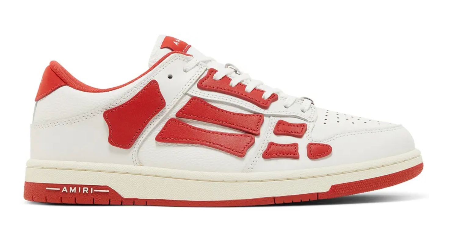 Amiri Skel Top Low &#39;White Red&#39;