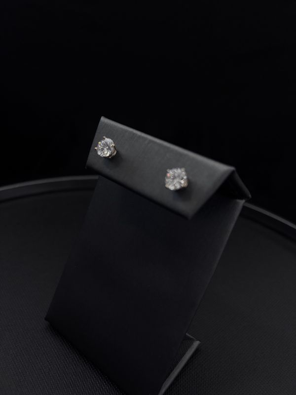 14k Gold Certified Diamond Earrings