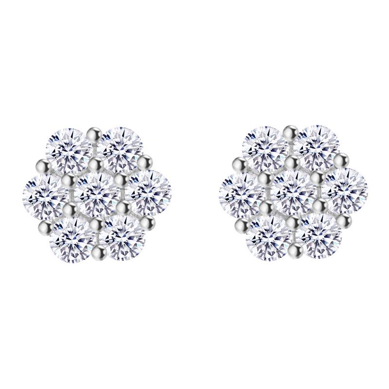 8mm Cluster Earrings