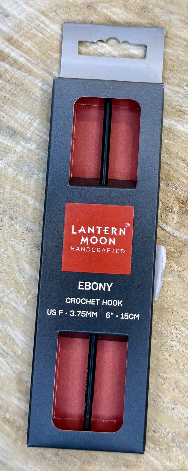 Single End Ebony Crochet Hook : F (3.75mm)