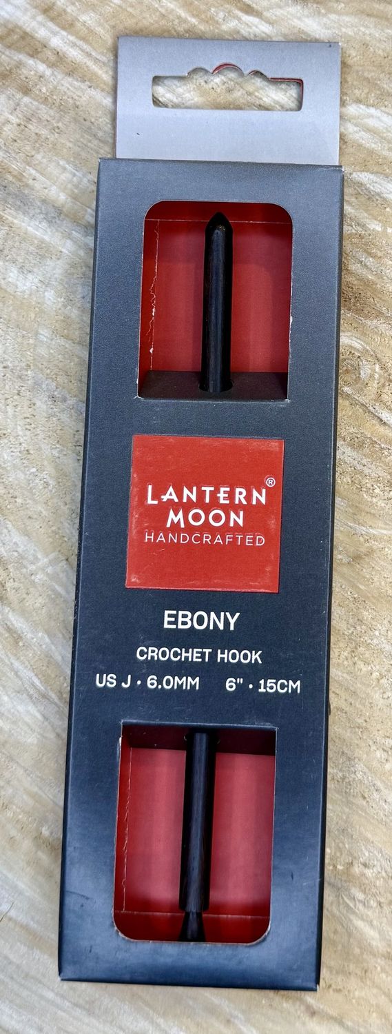 Single End Ebony Crochet Hook : J (6.0mm)