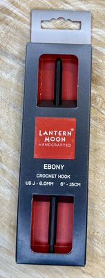 Single End Ebony Crochet Hook : J (6.0mm)