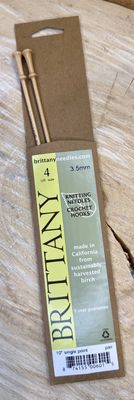 10" Single Point Needle - Birchwood : 4 US (3.5mm)