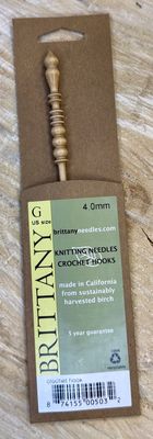 Crochet Hooks 7-1/2"- Birchwood : G US (4mm)