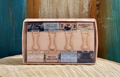 Jane Austen: Floral Patterns Binder Clips (set of 8)