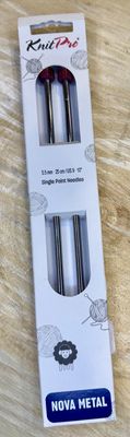 Nova - 10 in. Single Point Needles Size 9
