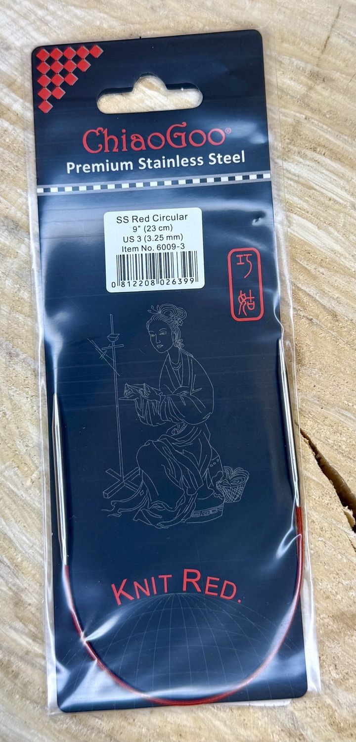 SS Red Circular 9" - US 3 (3.25 mm)