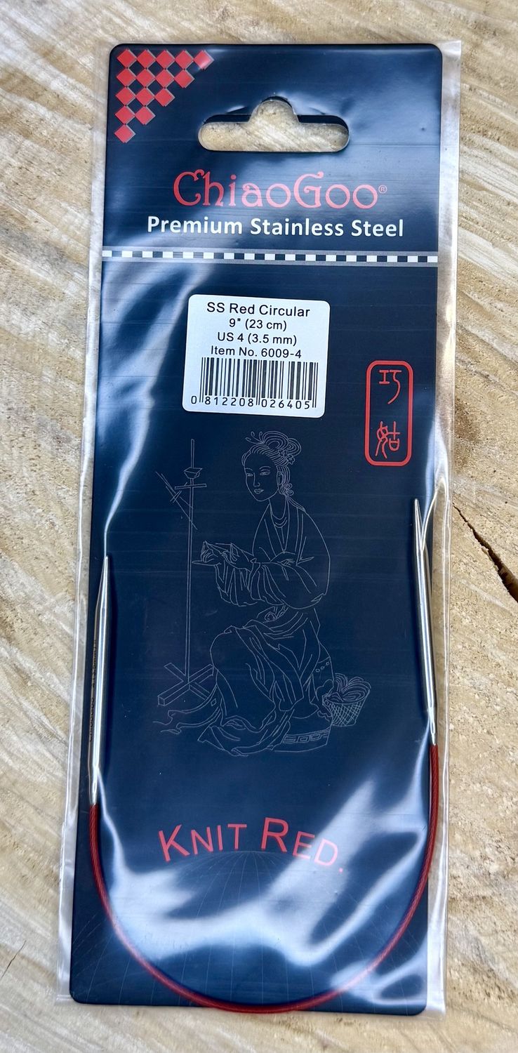 SS Red Circular 9" - US 4 (3.5 mm)