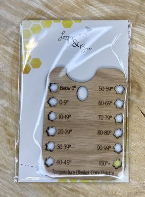 Temperature Blanket Color Palette