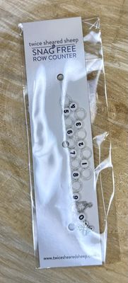 Row Counter Chain Large Silver Bee