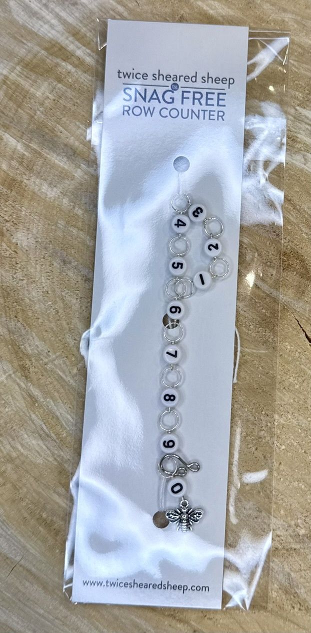 Row Counter Straight Medium Silver Bee