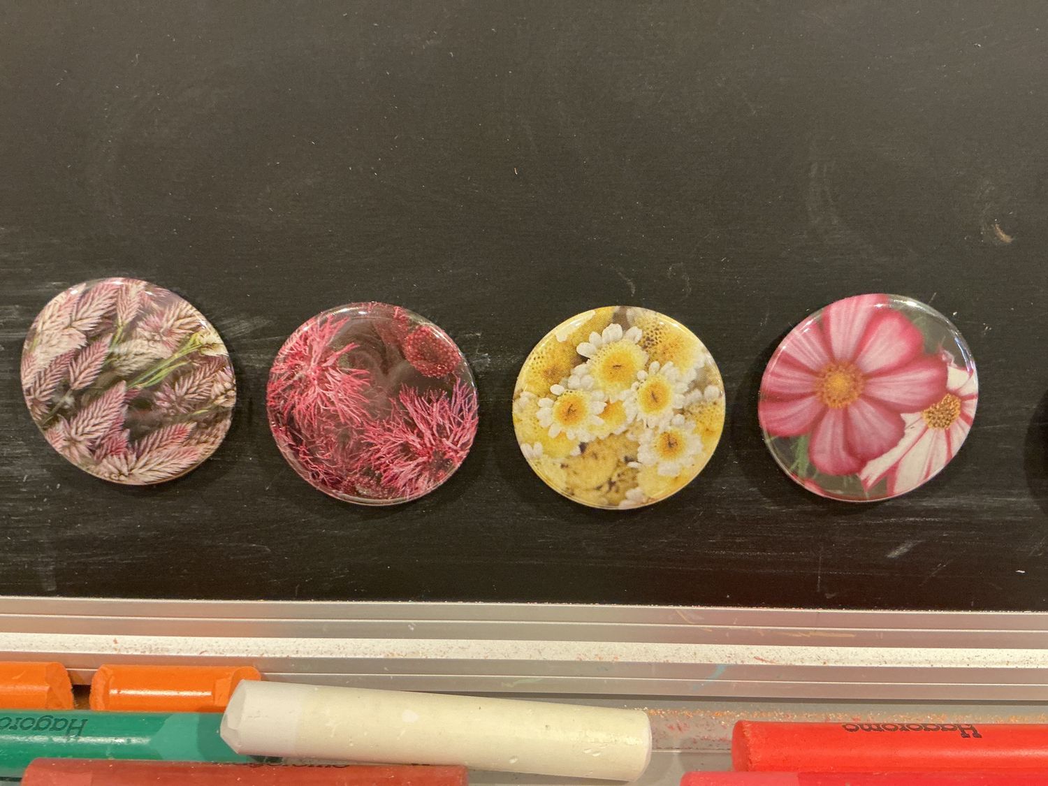 Recycled Flower Magnets