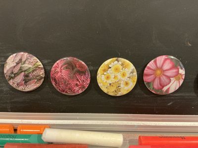 Recycled Flower Magnets