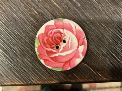 Vintage Florals Ceramic English Rose Buttons