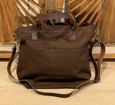 Canvas Crossbody Project Tote Chocolate
