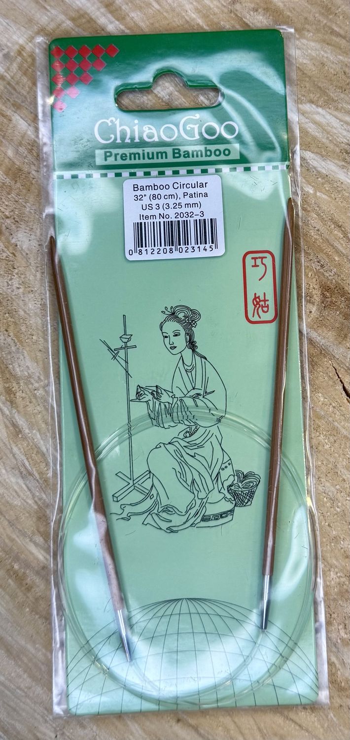 Bamboo Circular 32” US 3