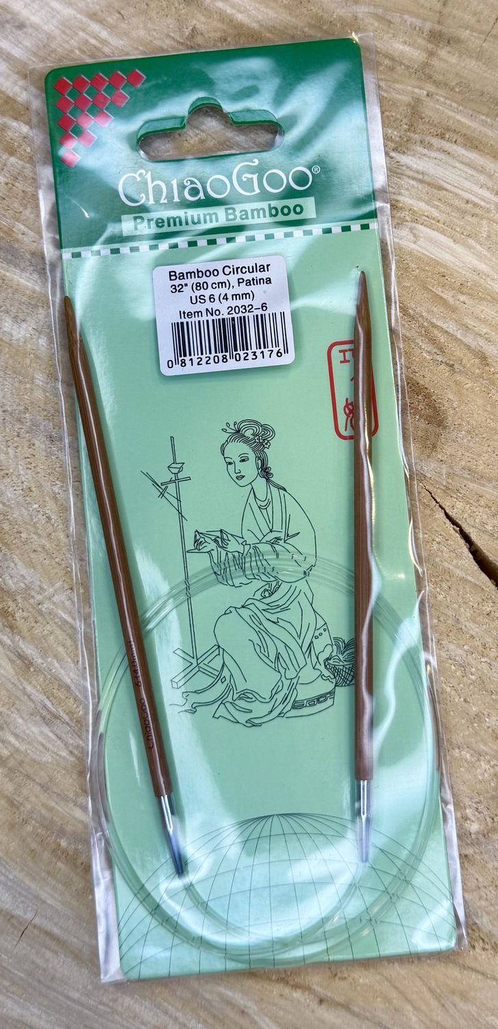 Bamboo Circular 32” US 6
