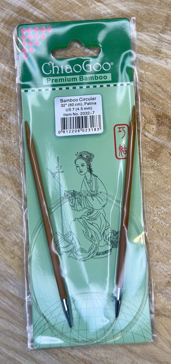 Bamboo Circular 32” US 7