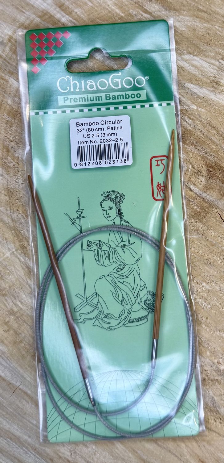 Bamboo Circular 32” US 2.5