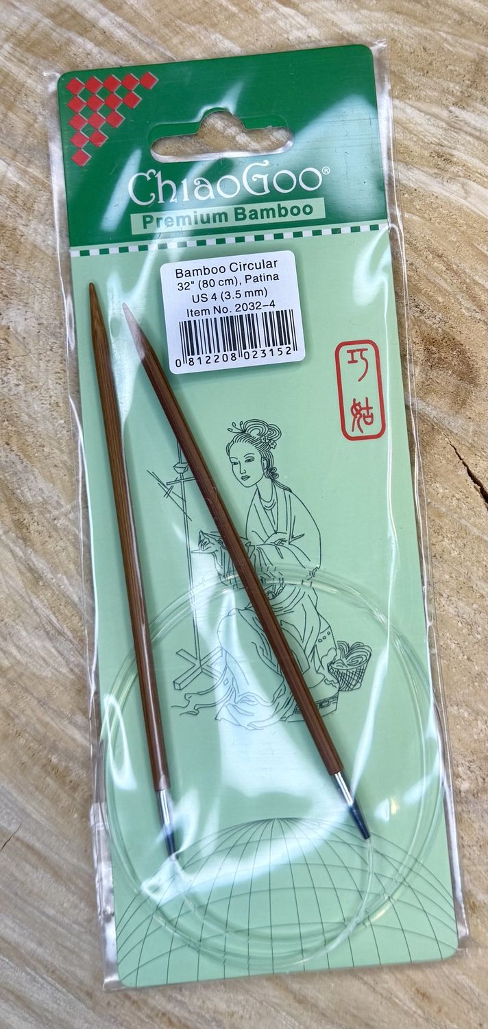 Bamboo Circular 32” US 4