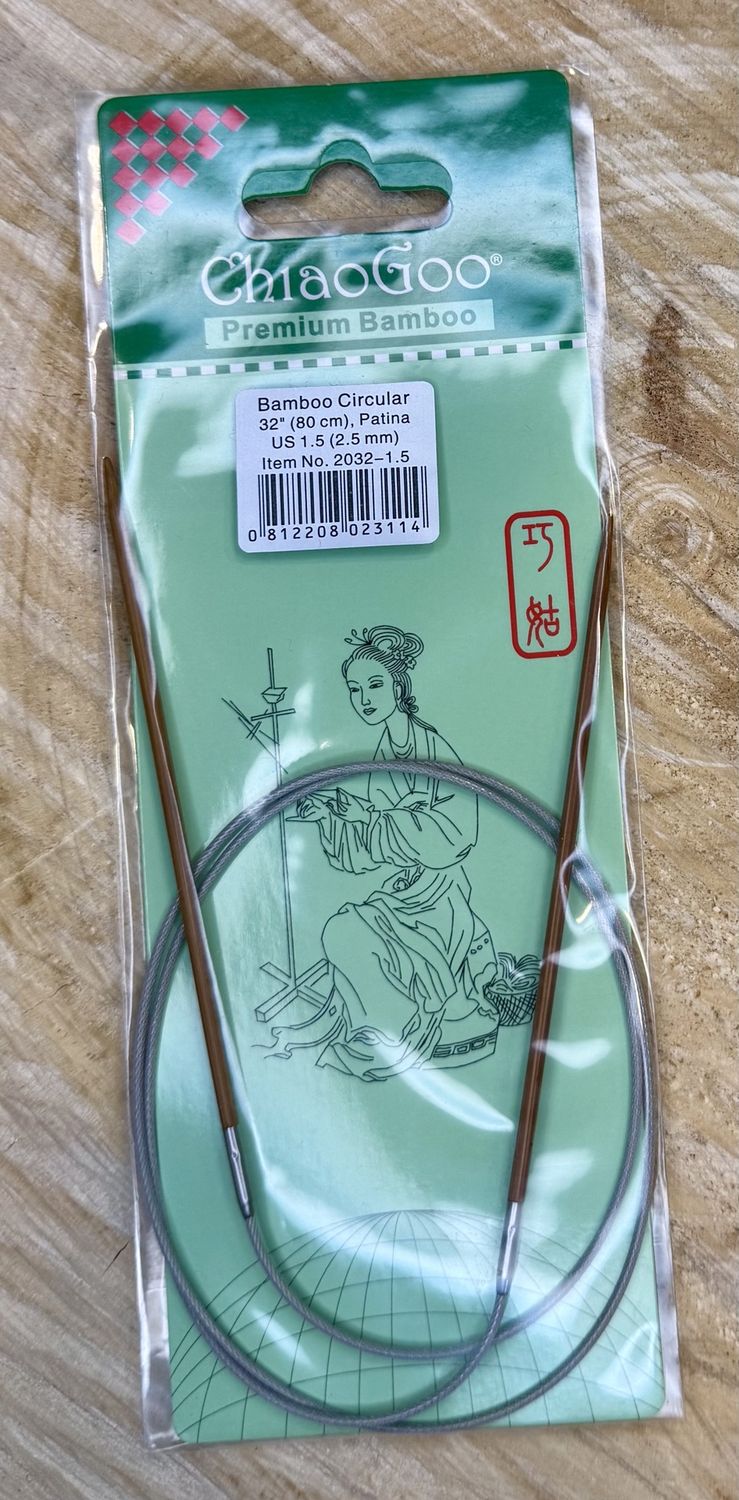 Bamboo Circular 32” US 1.5