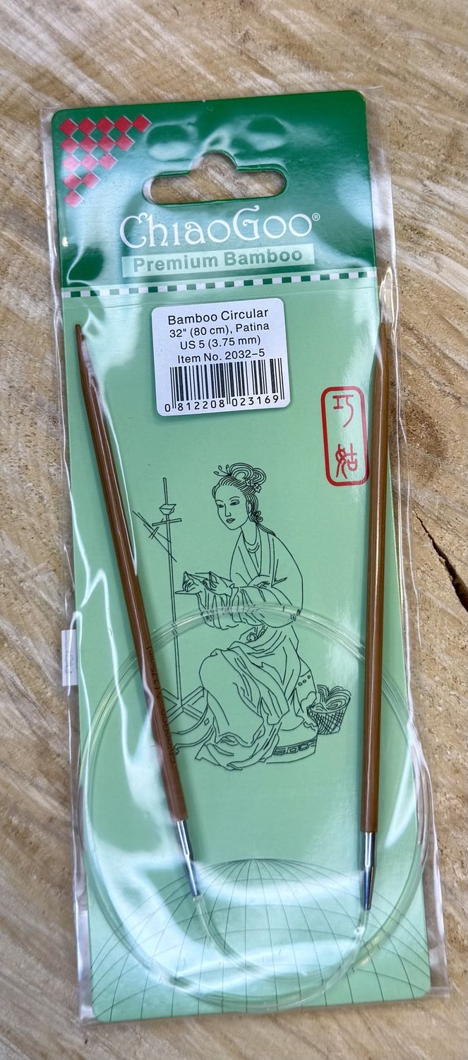 Bamboo Circular 32” US 5