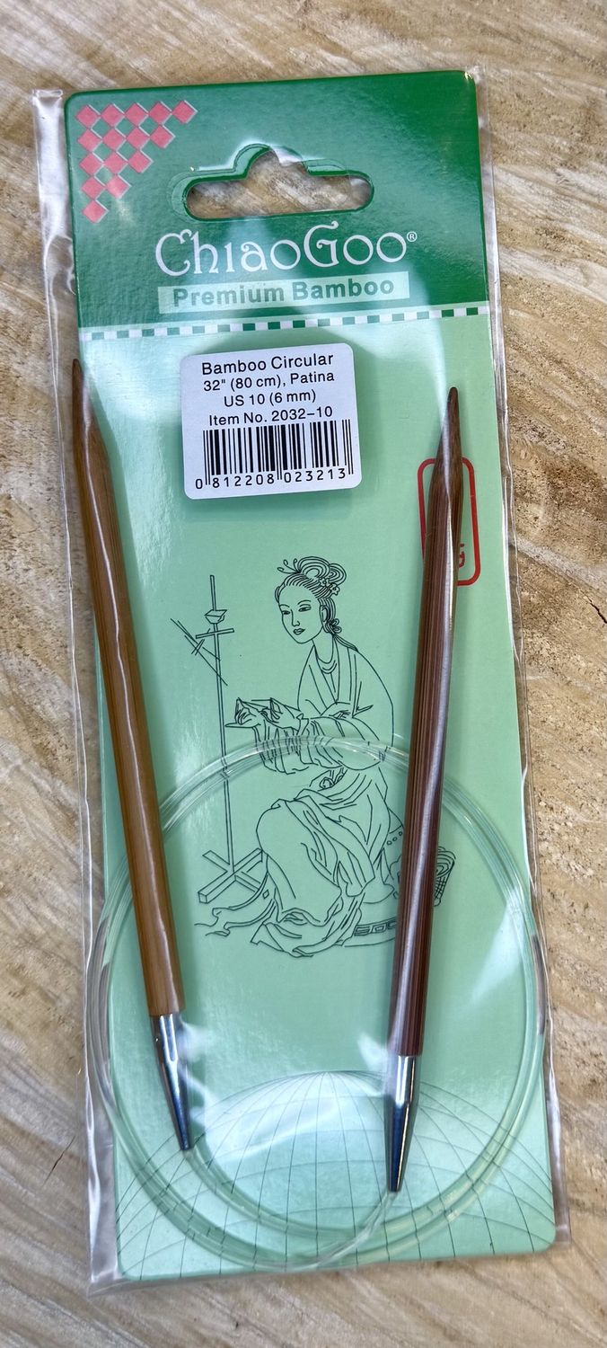 Bamboo Circular 32” US 10
