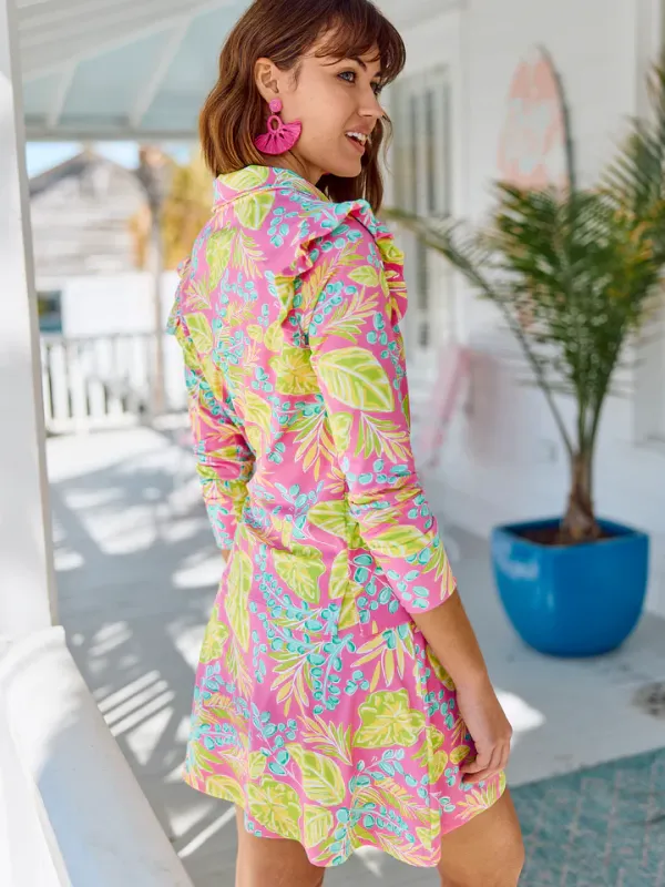 Mary Square Skort Vine Time Hot Pink