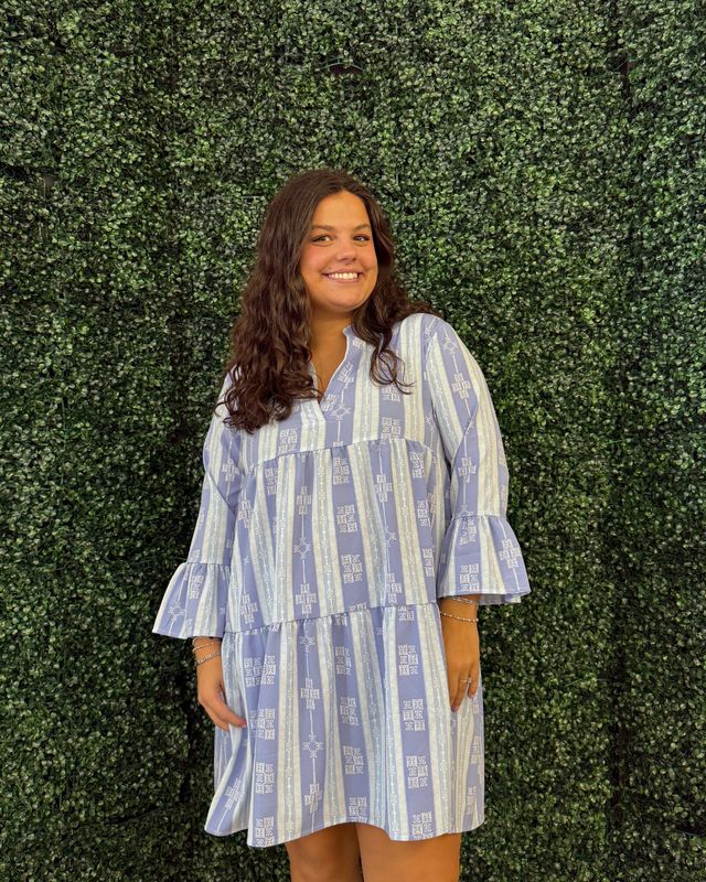 Michelle McDowell Santorini Blue Morgan Dress