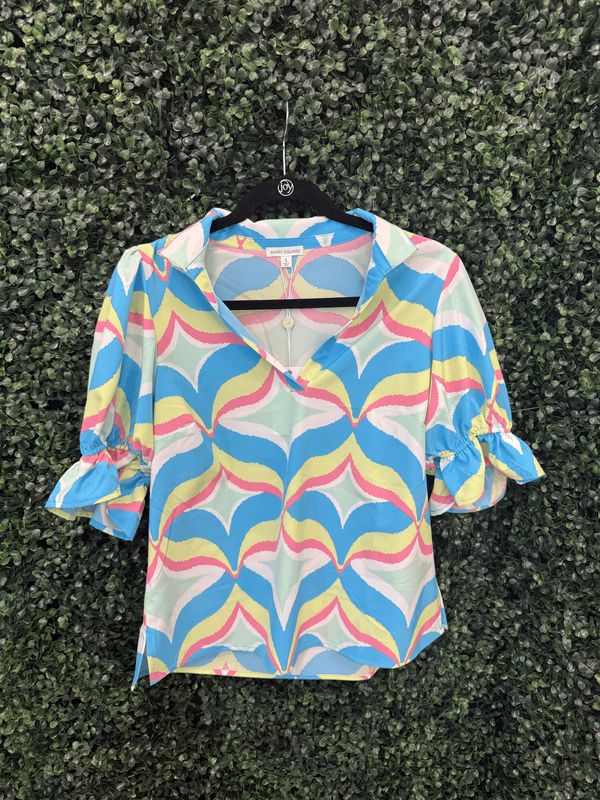 Mary Square Jessica Weekend Getaway Mint Top