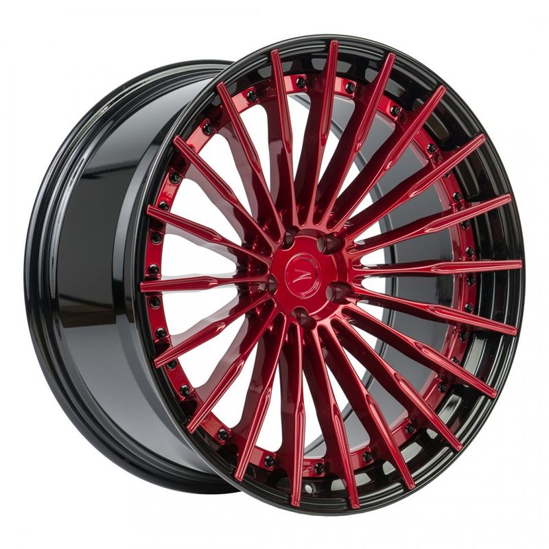 ZP.MODULAR2 5112 Blood red Center / Gloss black lip