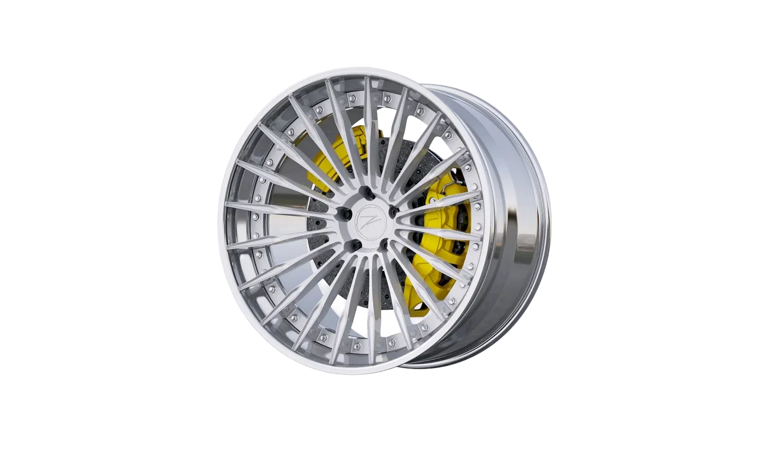 ZP.MODULAR 2 Gloss Silver Center - Polished Lip
