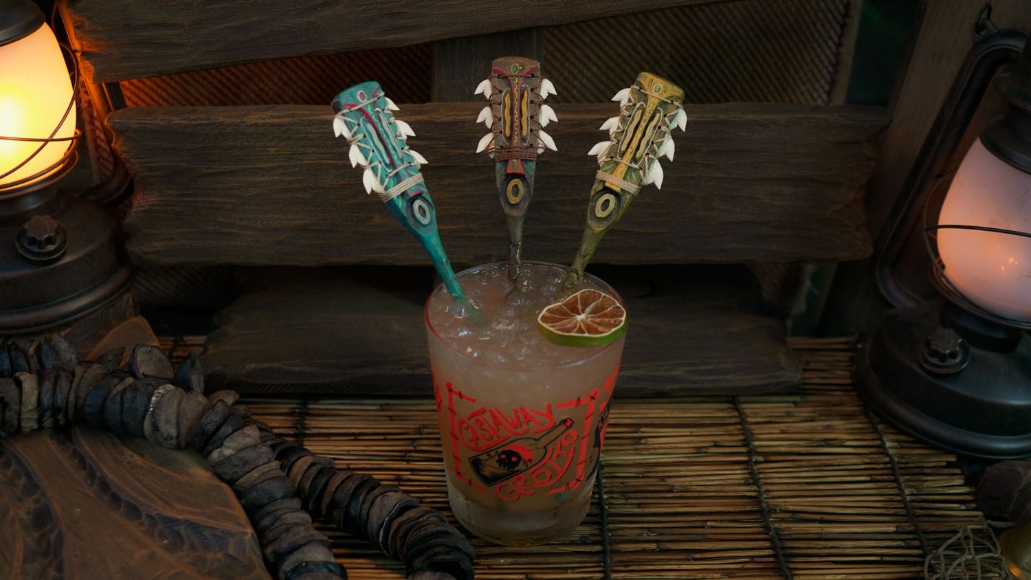 Tiger Shark Tooth Swizzle Pick