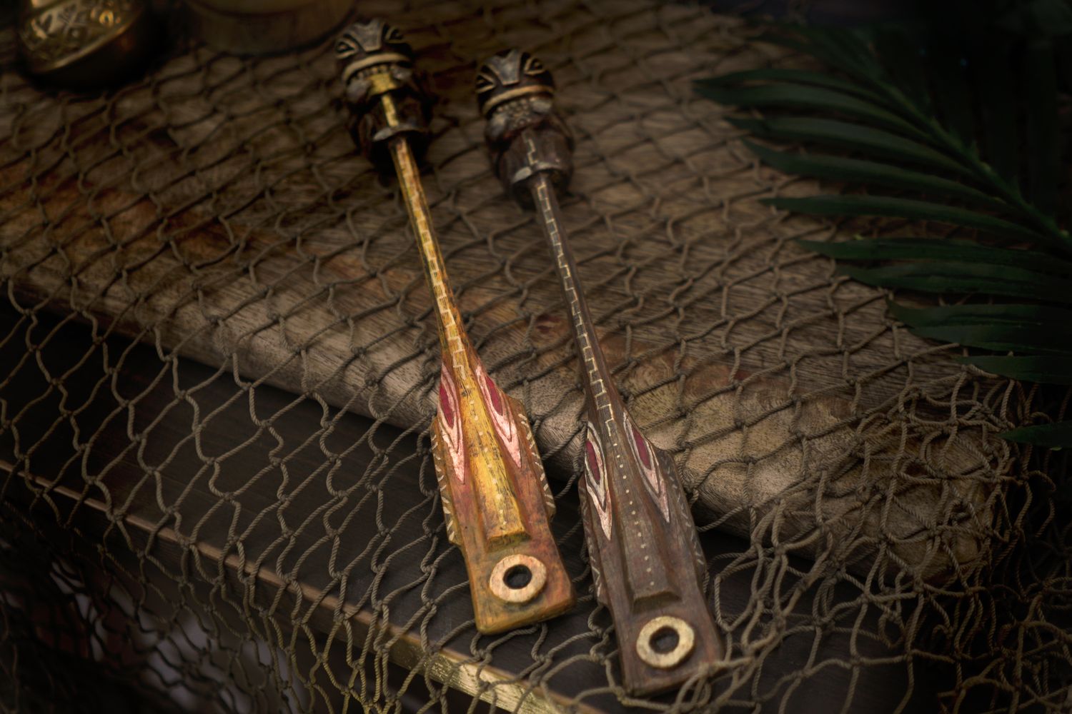 The Moai and the Cannibal Swizzle Stick