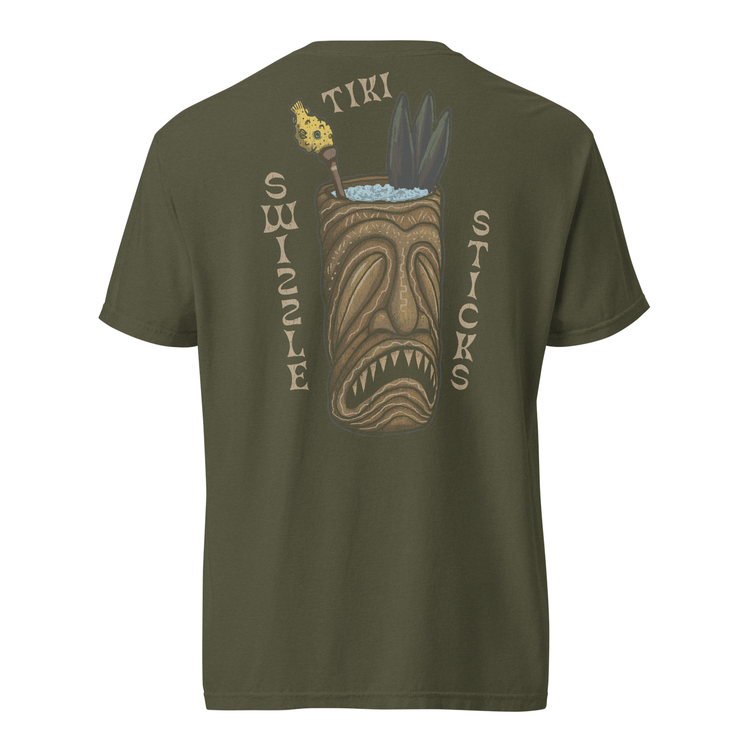 Tiki Swizzle Sticks Premium tiki mug Tee