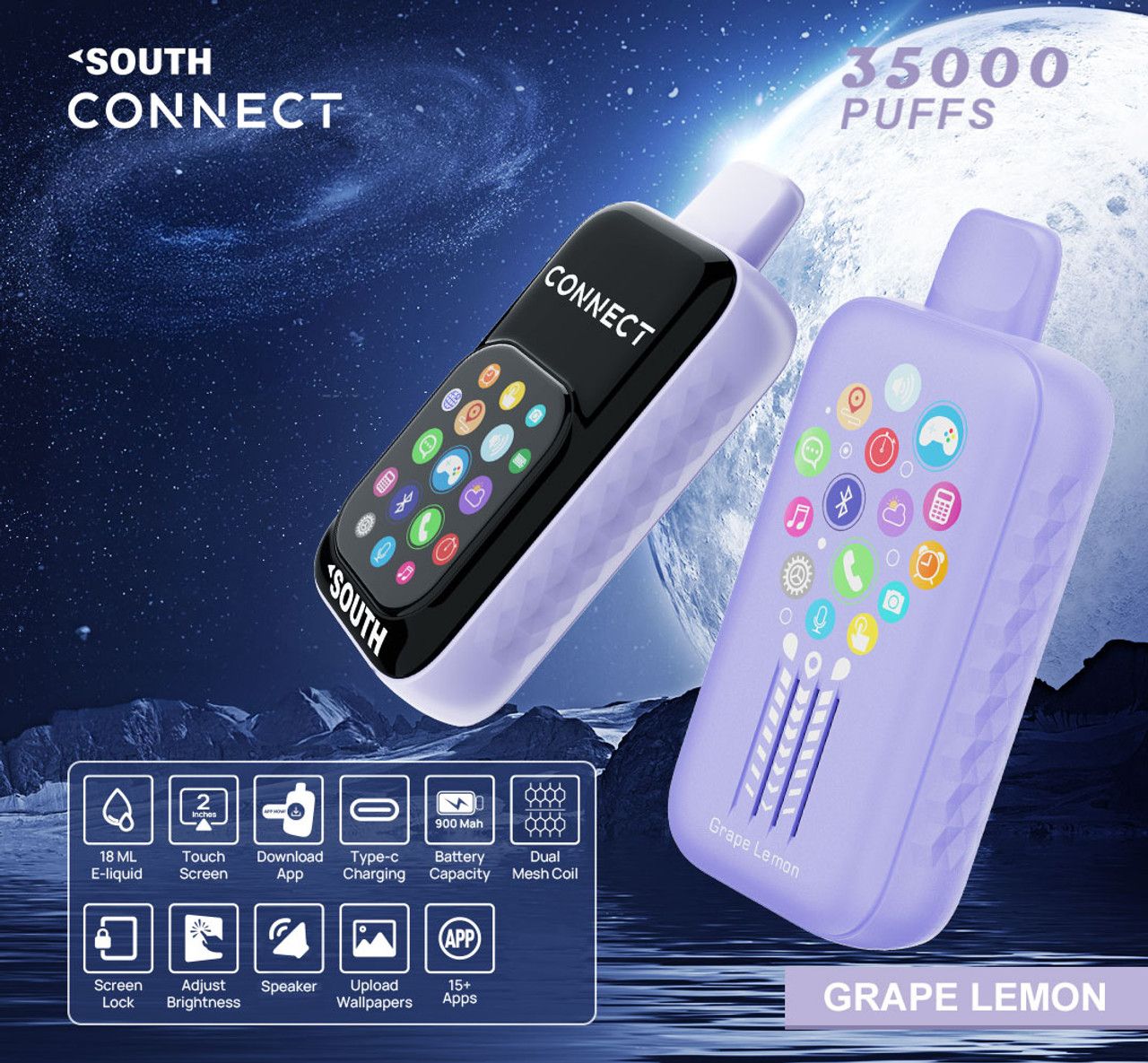South Connect, Flavor: Grape Lemon